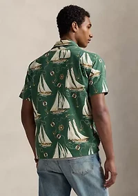 Classic Fit Sailboat Oxford Camp Shirt