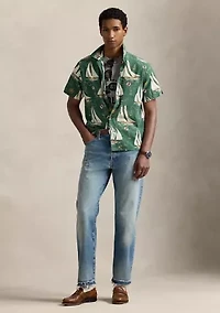 Classic Fit Sailboat Oxford Camp Shirt