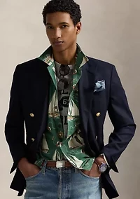 Classic Fit Sailboat Oxford Camp Shirt