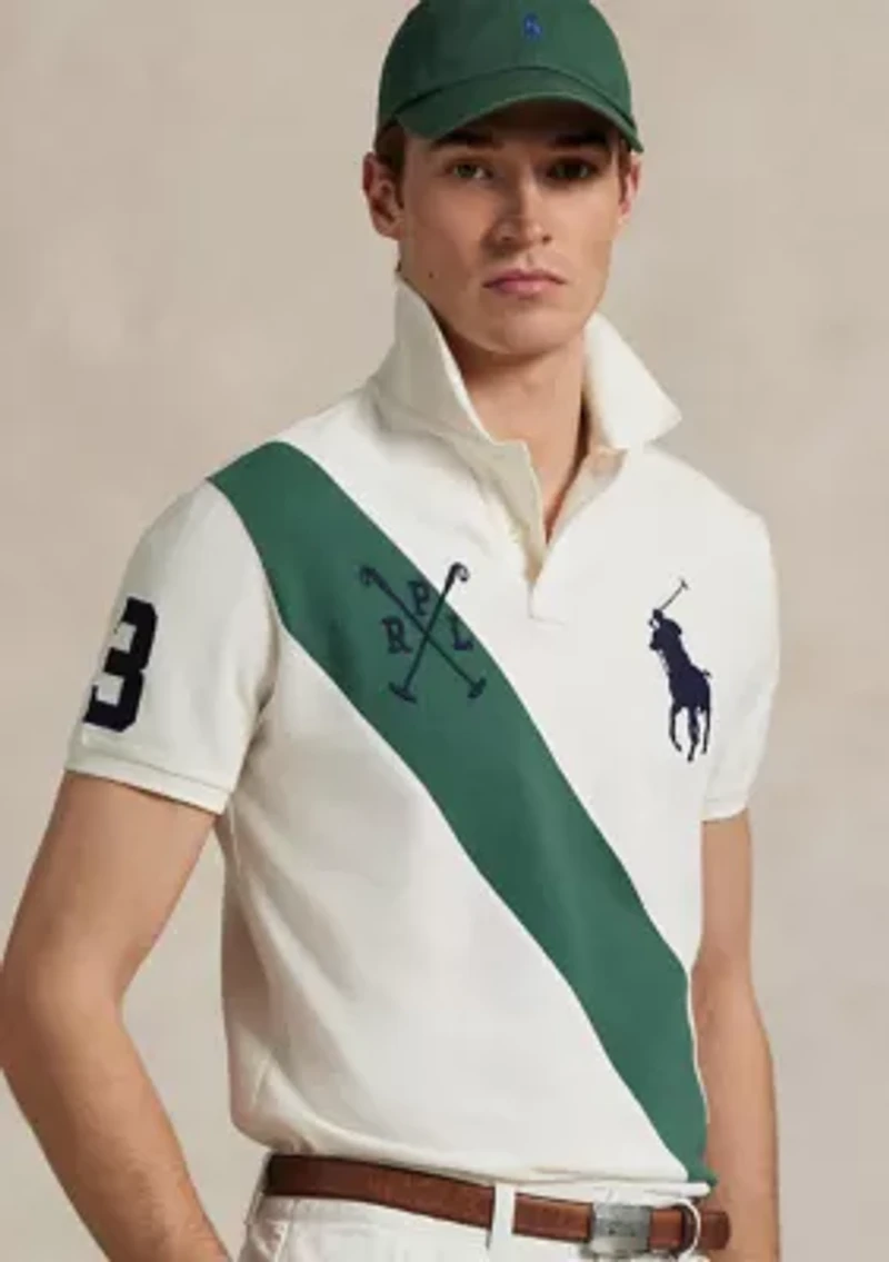 Classic Fit Big Pony Mesh Polo Shirt