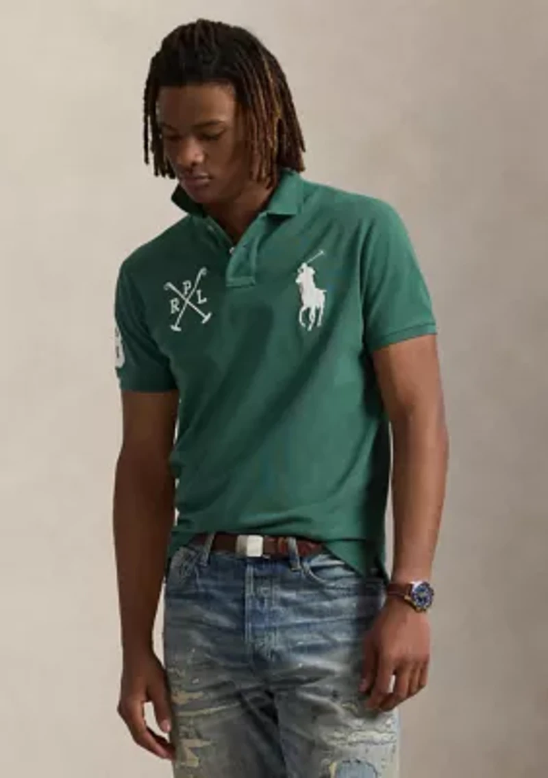 Classic Fit Big Pony Mesh Polo Shirt