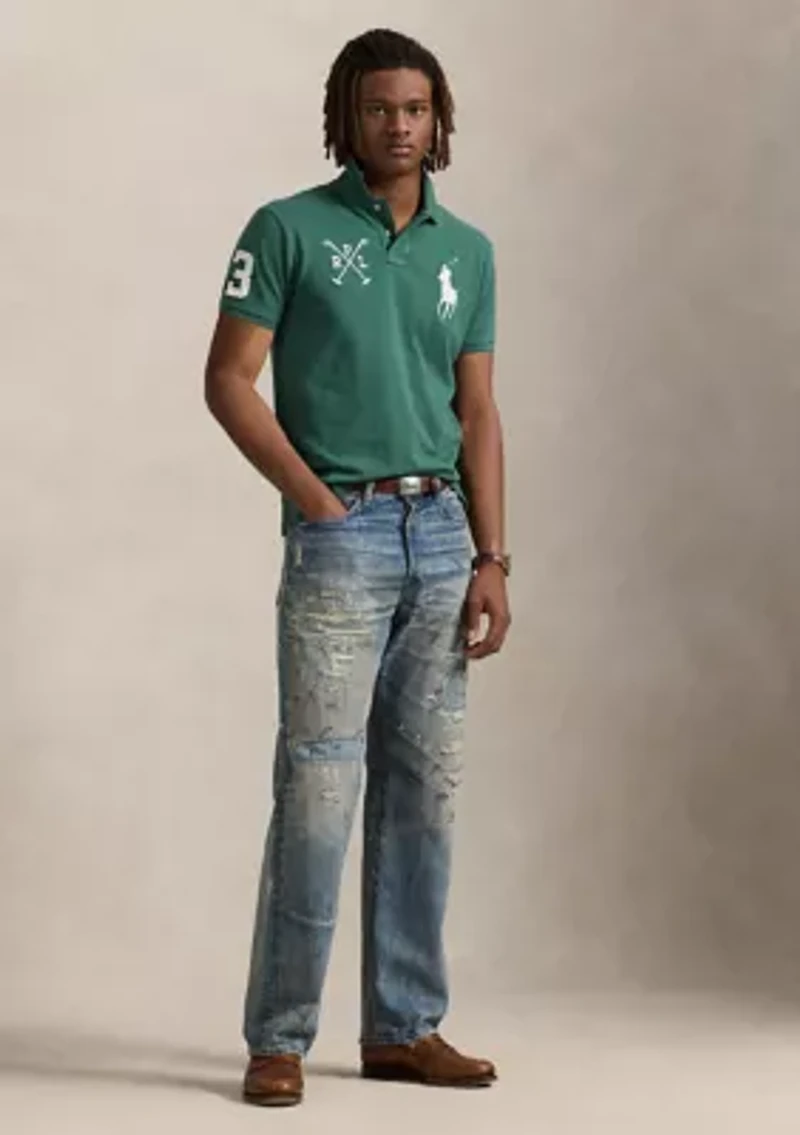 Classic Fit Big Pony Mesh Polo Shirt