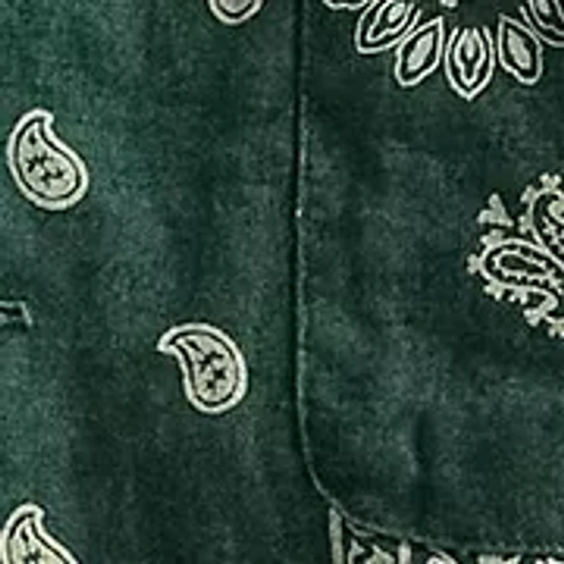 Classic Fit Bandanna-Print Camp Shirt