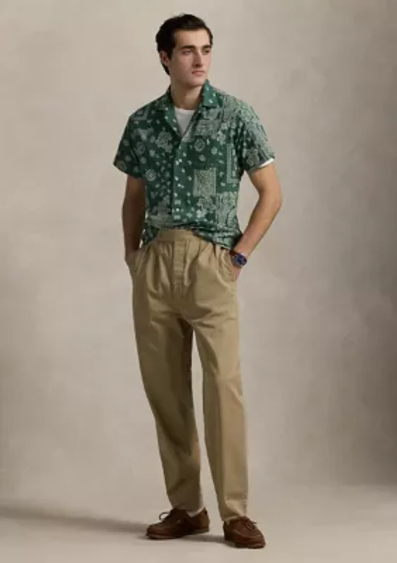 Classic Fit Bandanna-Print Camp Shirt
