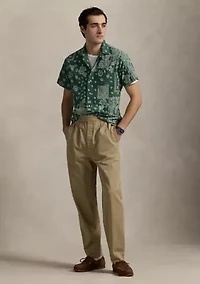 Classic Fit Bandanna-Print Camp Shirt