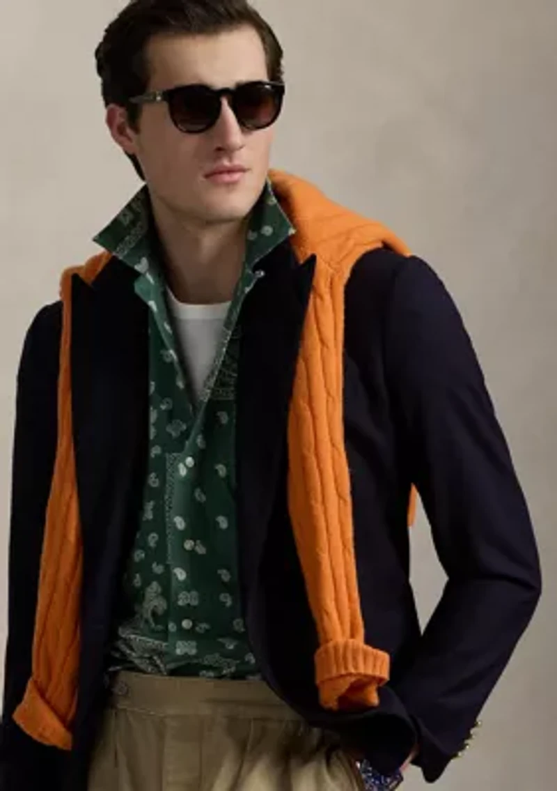 Classic Fit Bandanna-Print Camp Shirt