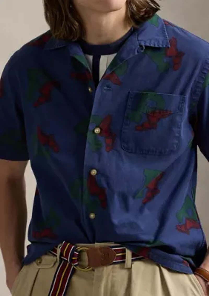 Classic Fit P-Wing Camp Shirt