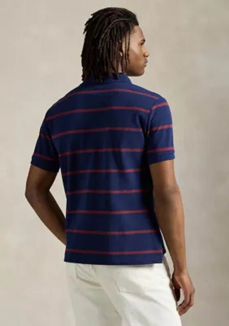 Custom Slim Fit Bear Mesh Polo Shirt