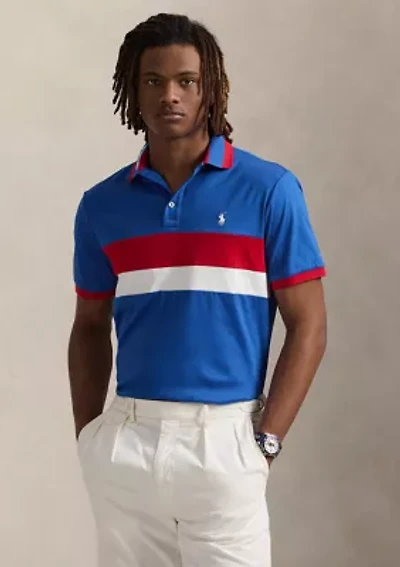 Classic Fit Striped Soft Cotton Polo Shirt