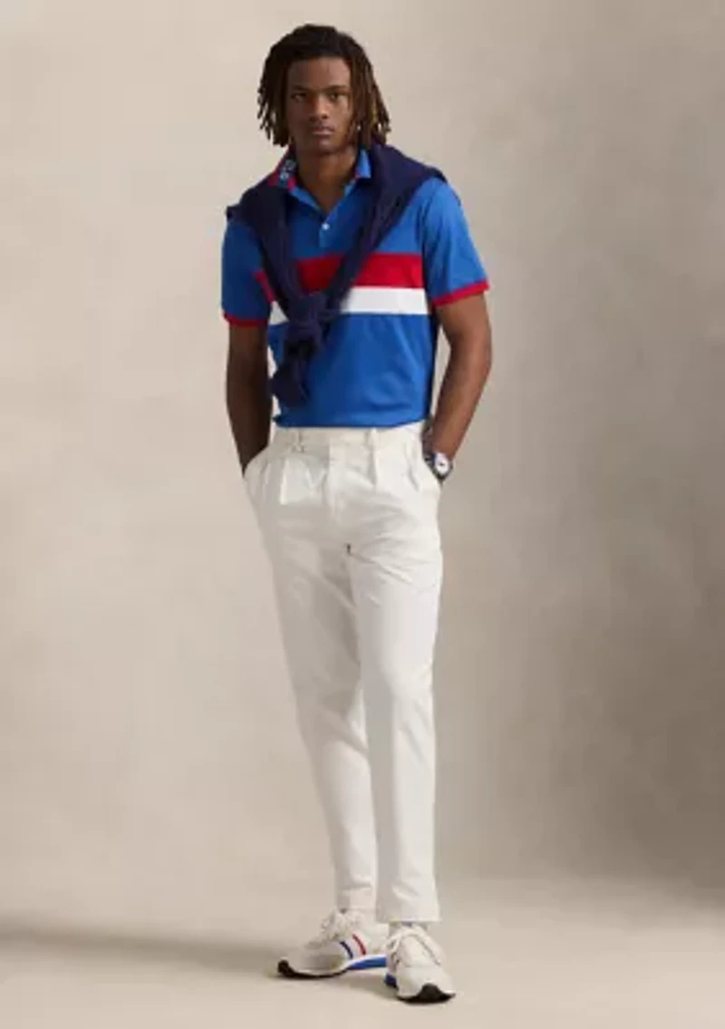 Classic Fit Striped Soft Cotton Polo Shirt