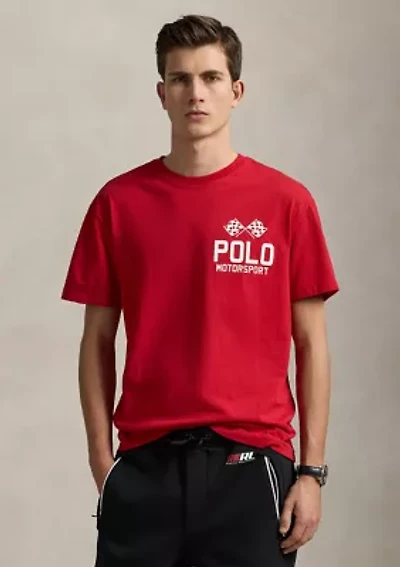 Classic Fit Slub Jersey Graphic T-Shirt