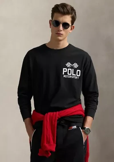 Classic Fit Slub Jersey Graphic T-Shirt