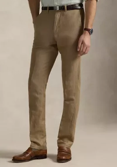 Straight Fit Houndstooth Twill Pants