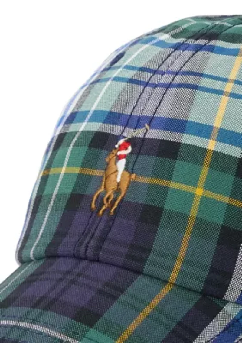 Plaid Oxford Ball Cap