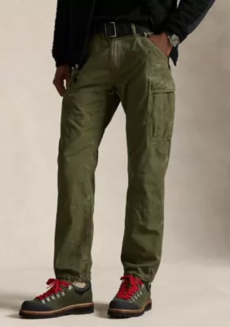 Men's Classic Fit Camo Canvas Cargo Pants