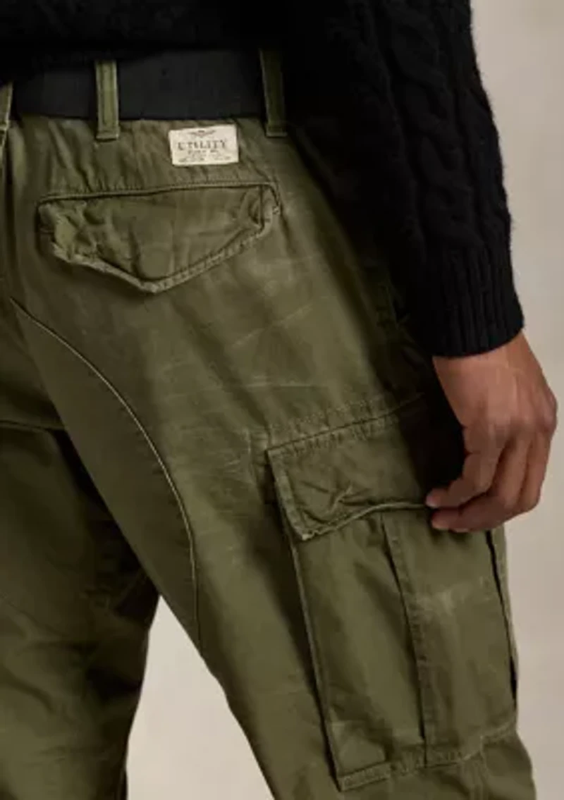 Men's Classic Fit Camo Canvas Cargo Pants