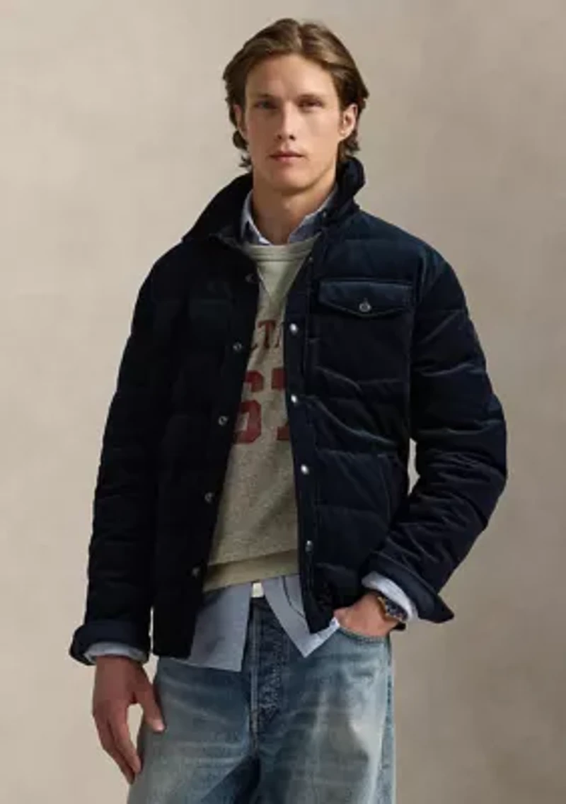 Quilted Corduroy Shirt Jacket