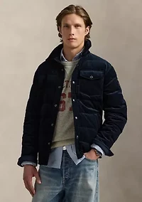 Quilted Corduroy Shirt Jacket