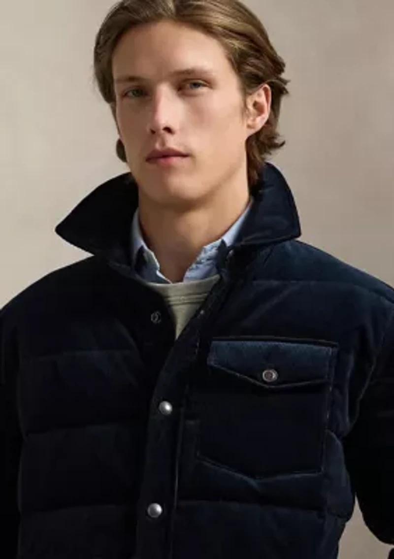 Quilted Corduroy Shirt Jacket