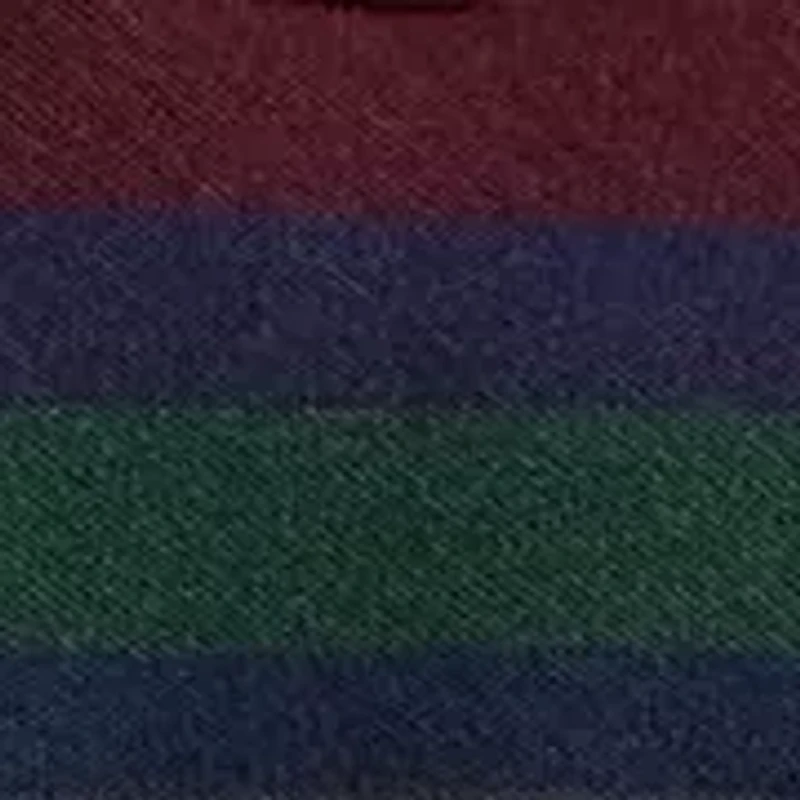 Classic Fit Striped Mesh Polo Shirt