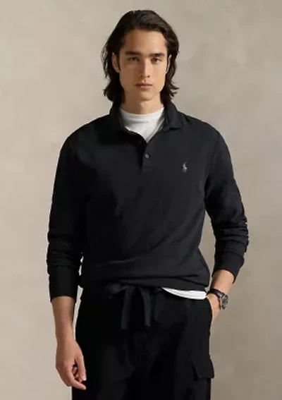 Luxury Jersey Polo Collar Pullover