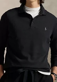 Luxury Jersey Polo Collar Pullover