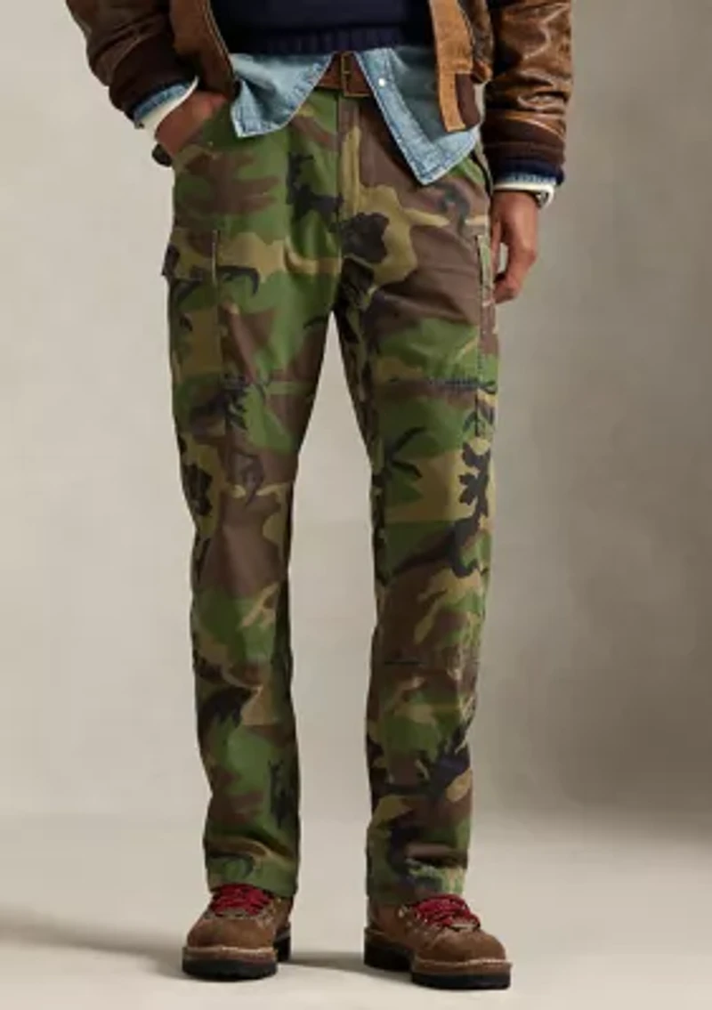 Men's Classic Fit Camo Canvas Cargo Pants
