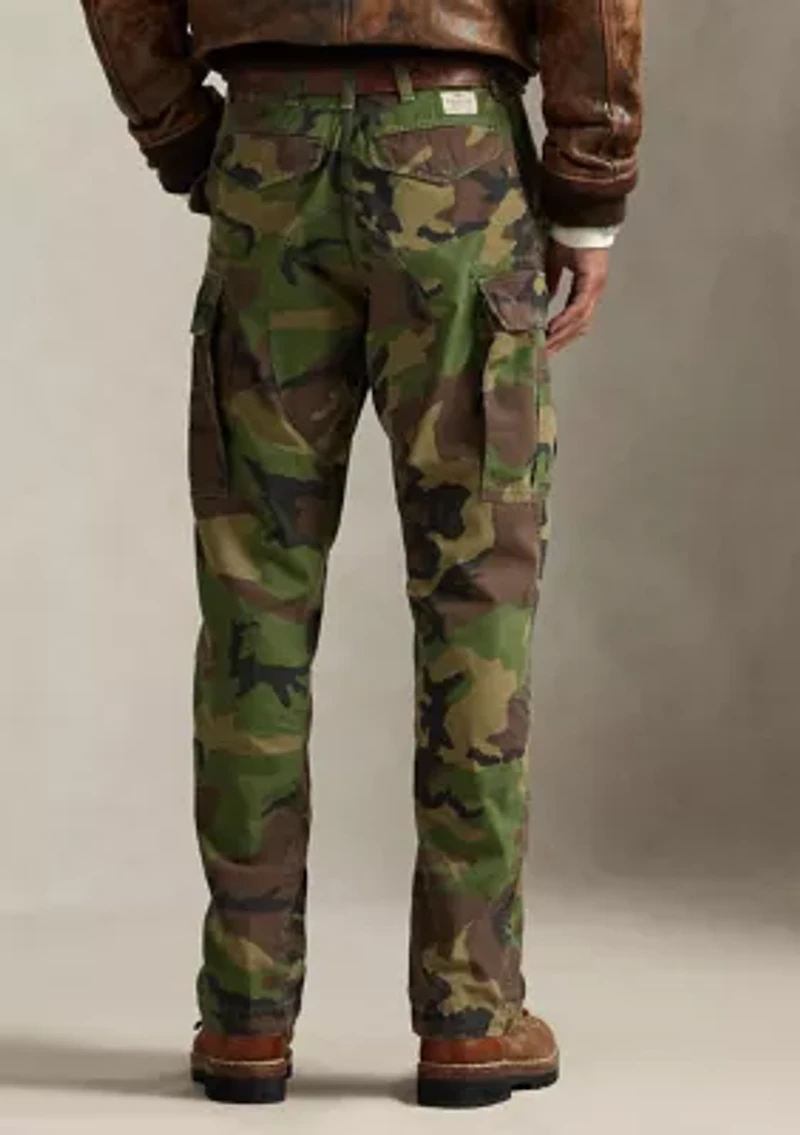 Men's Classic Fit Camo Canvas Cargo Pants