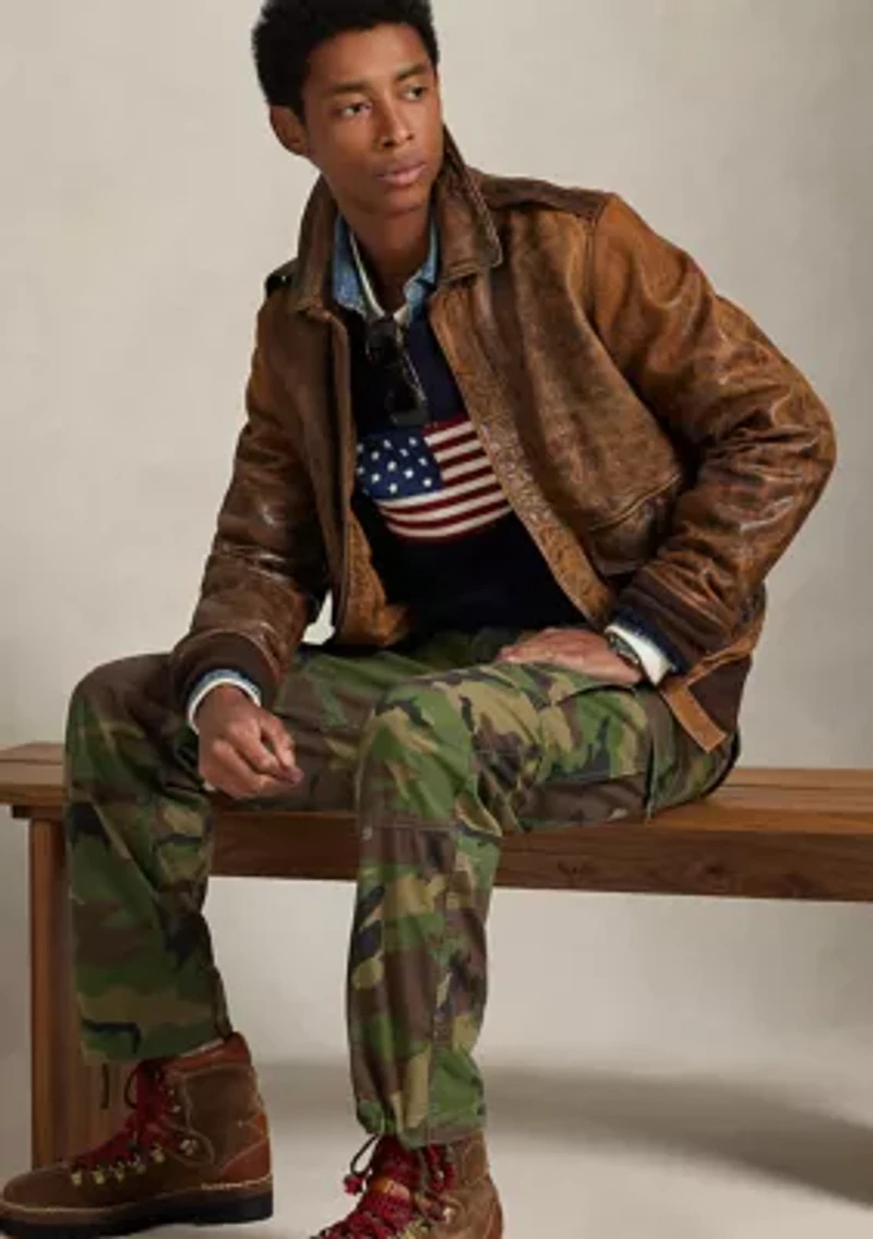 Men's Classic Fit Camo Canvas Cargo Pants