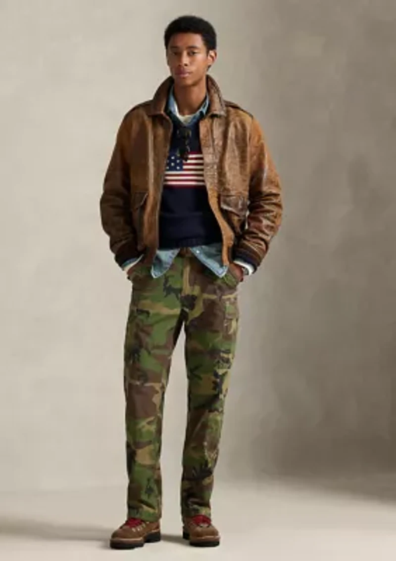 Men's Classic Fit Camo Canvas Cargo Pants