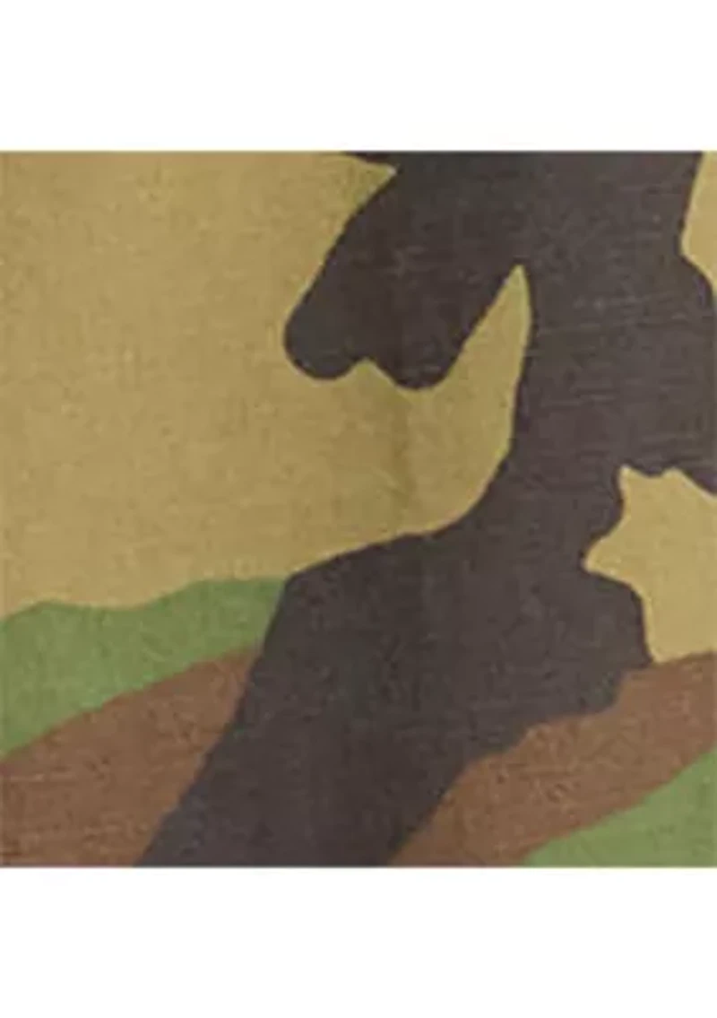 Men's Classic Fit Camo Canvas Cargo Pants