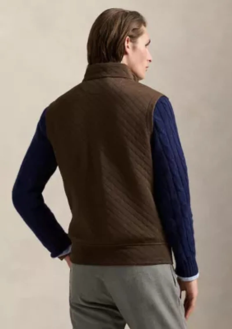 Men's Quilted Double-Knit Jersey Vest
