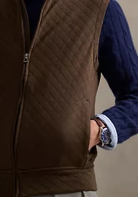 Men's Quilted Double-Knit Jersey Vest