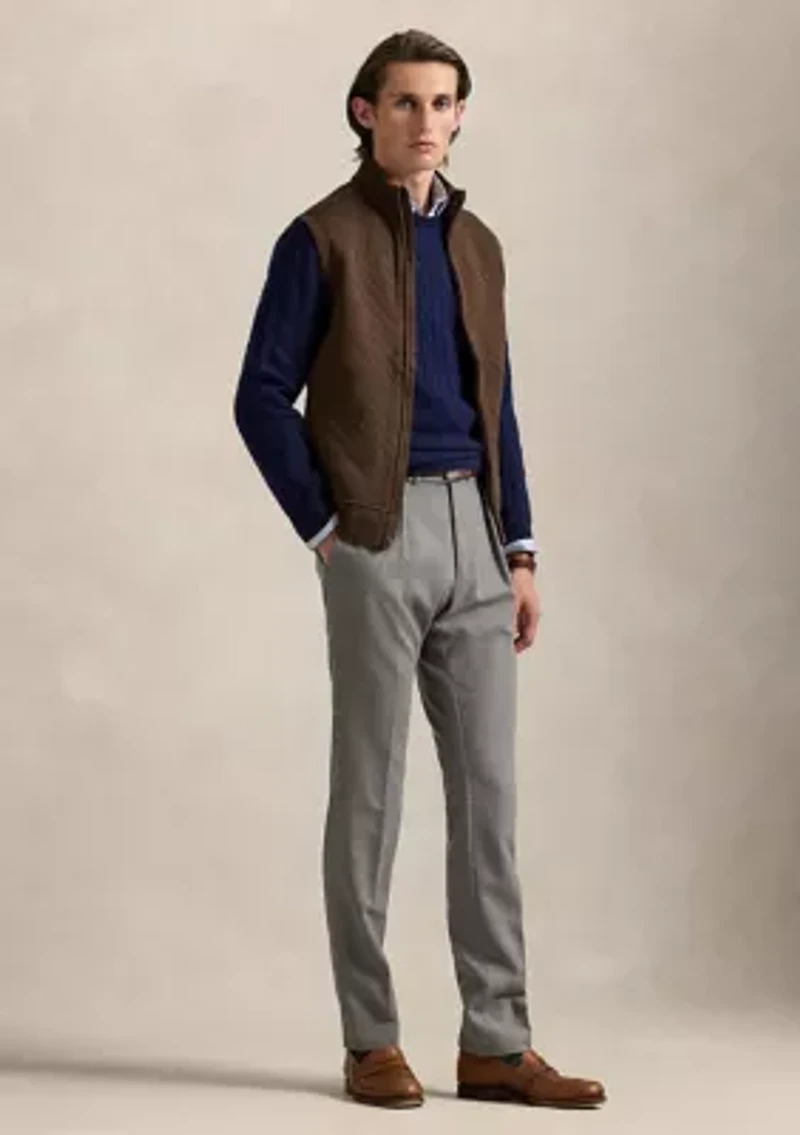 Men's Quilted Double-Knit Jersey Vest