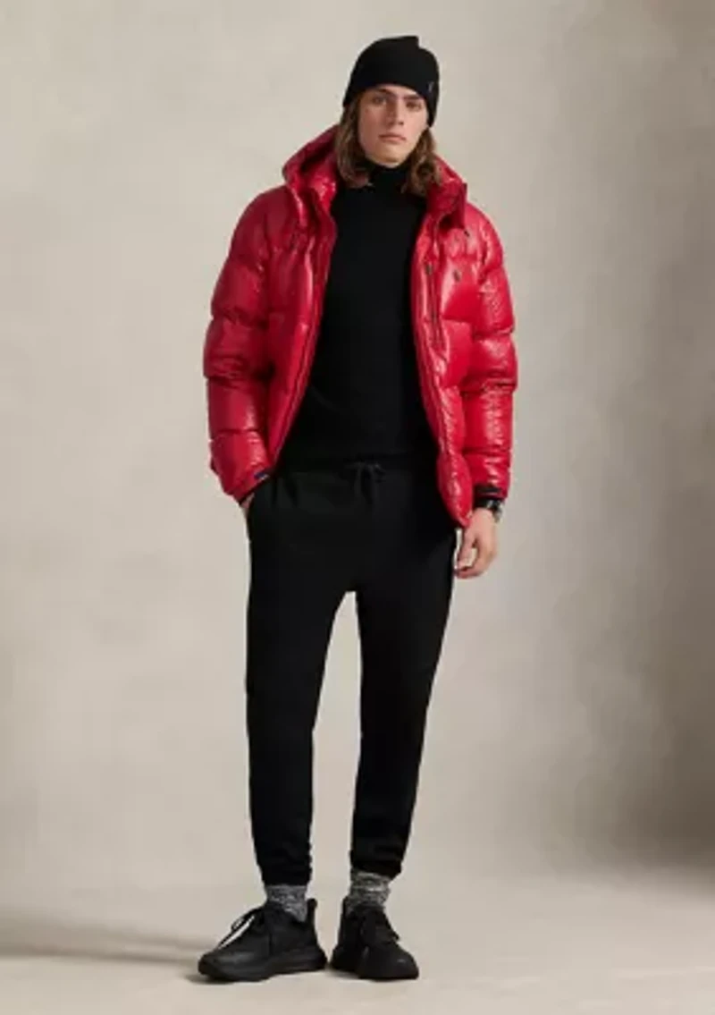 Waffle-Knit Fleece Sweatpants