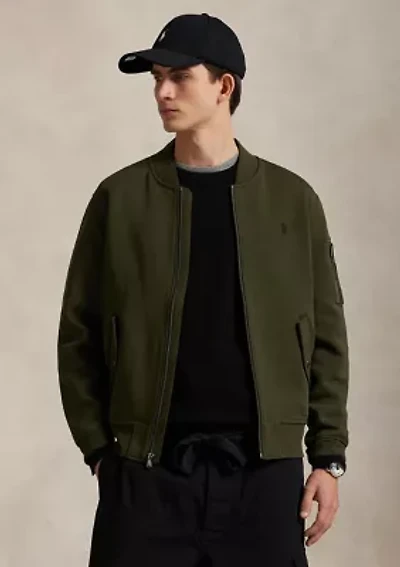Double-Knit Bomber Jacket
