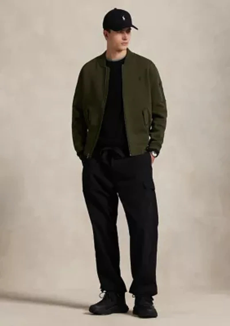 Double-Knit Bomber Jacket