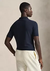 Cotton Polo-Collar Sweater