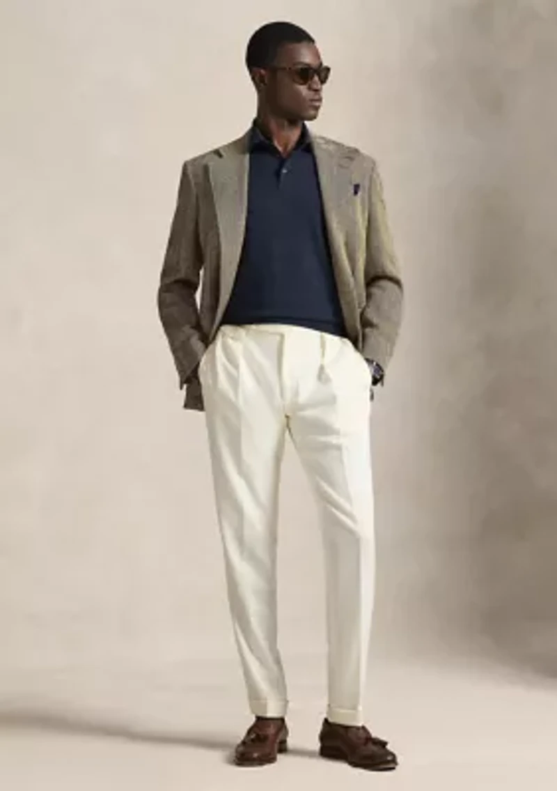 Cotton Polo-Collar Sweater