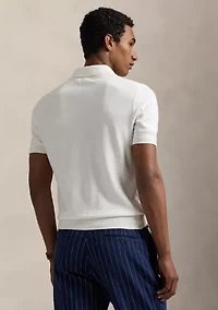 Cotton Polo-Collar Sweater