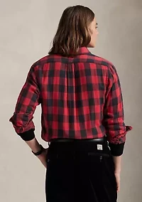 Men's Classic Fit Plaid Double-Faced Shirt