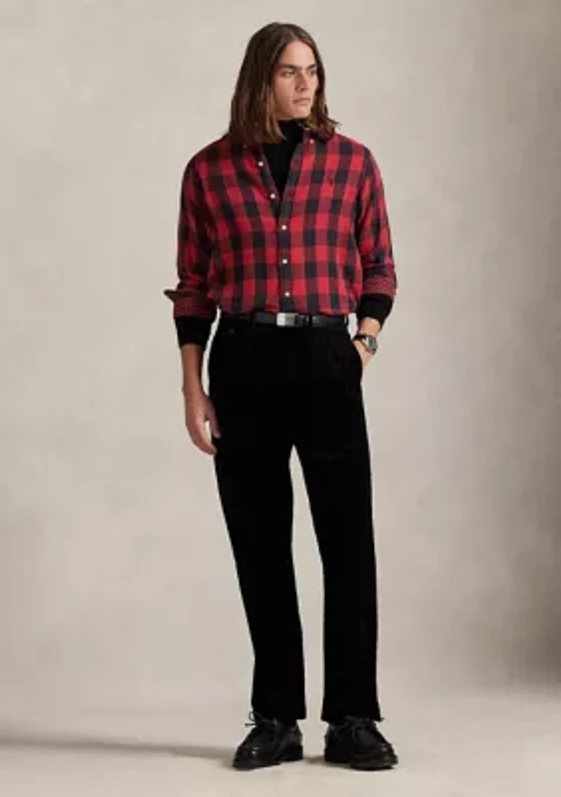 Men's Classic Fit Plaid Double-Faced Shirt