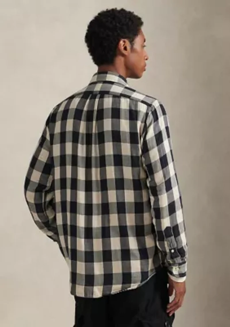 Men's Classic Fit Plaid Double-Faced Shirt