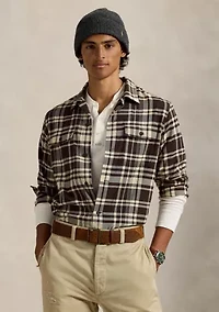 Classic Fit Plaid Performance Camp Shirt