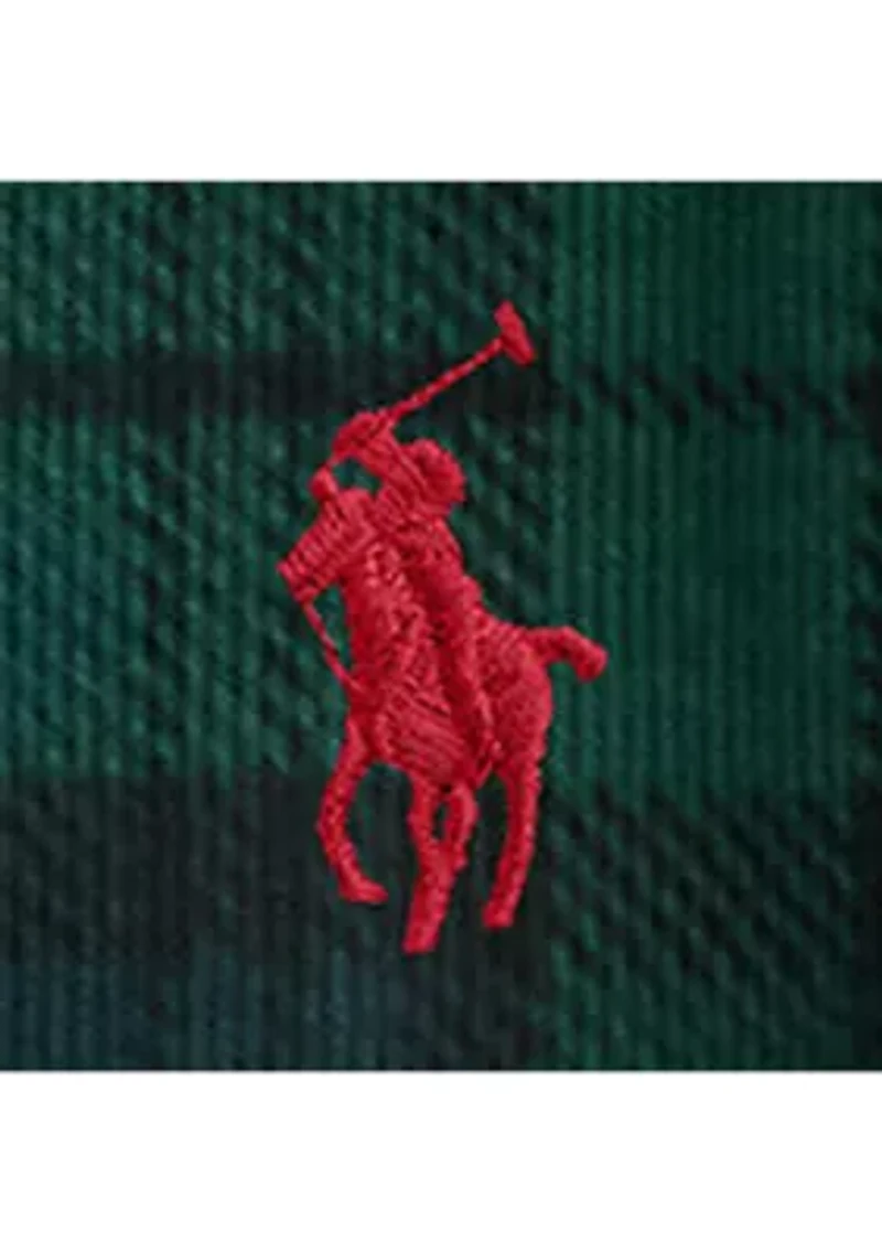 Men's Plaid Estate-Rib 1/4 Zip Pullover