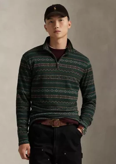 Men's Fair Isle-Inspired Estate-Rib Pullover