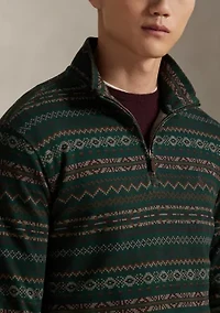 Men's Fair Isle-Inspired Estate-Rib Pullover