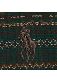 Men's Fair Isle-Inspired Estate-Rib Pullover