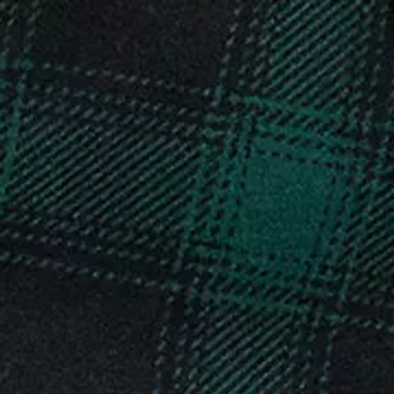 Plaid Fleece Full-Zip Hoodie