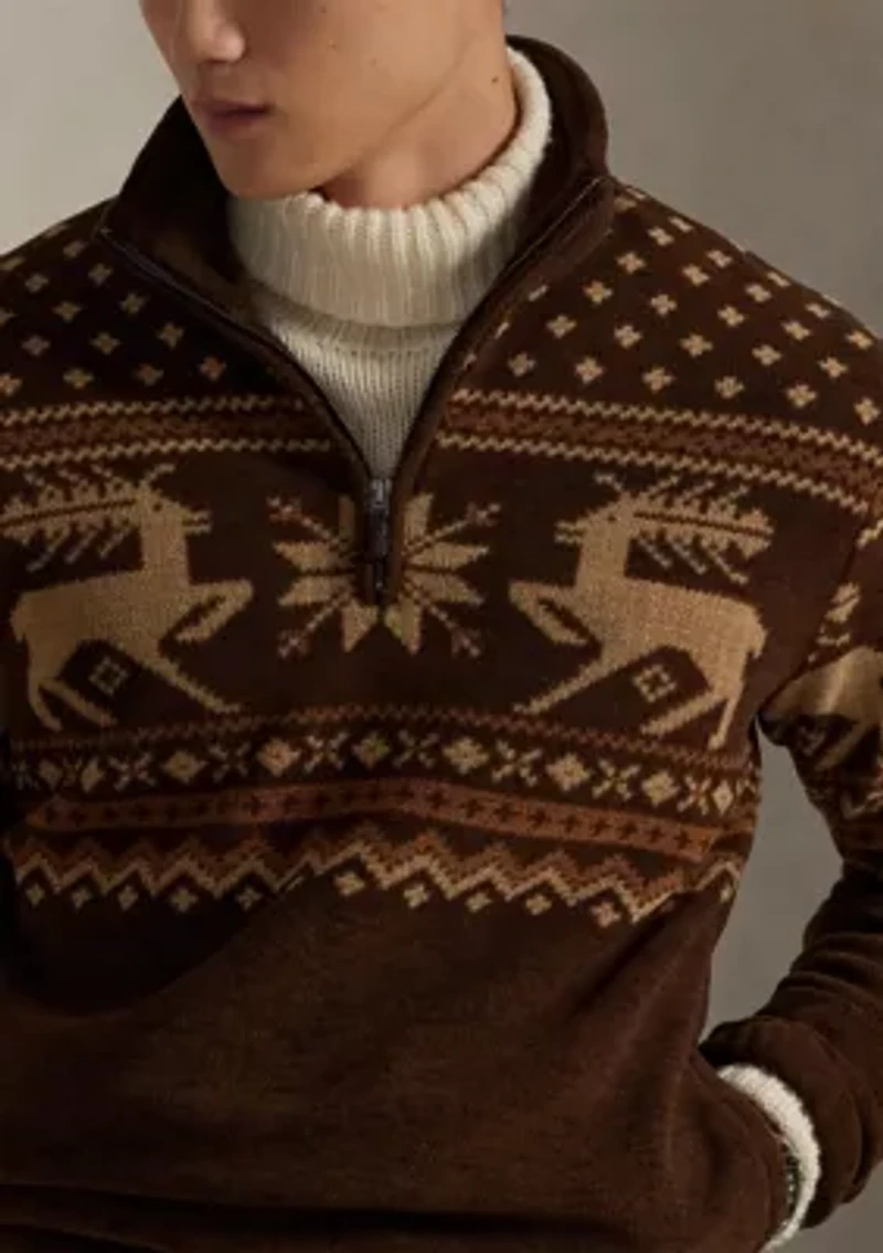 Men's Brushed Fleece 1/4 Zip Pullover